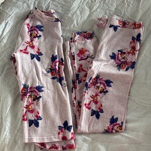 Joules Pink Floral Kids Pajama Set